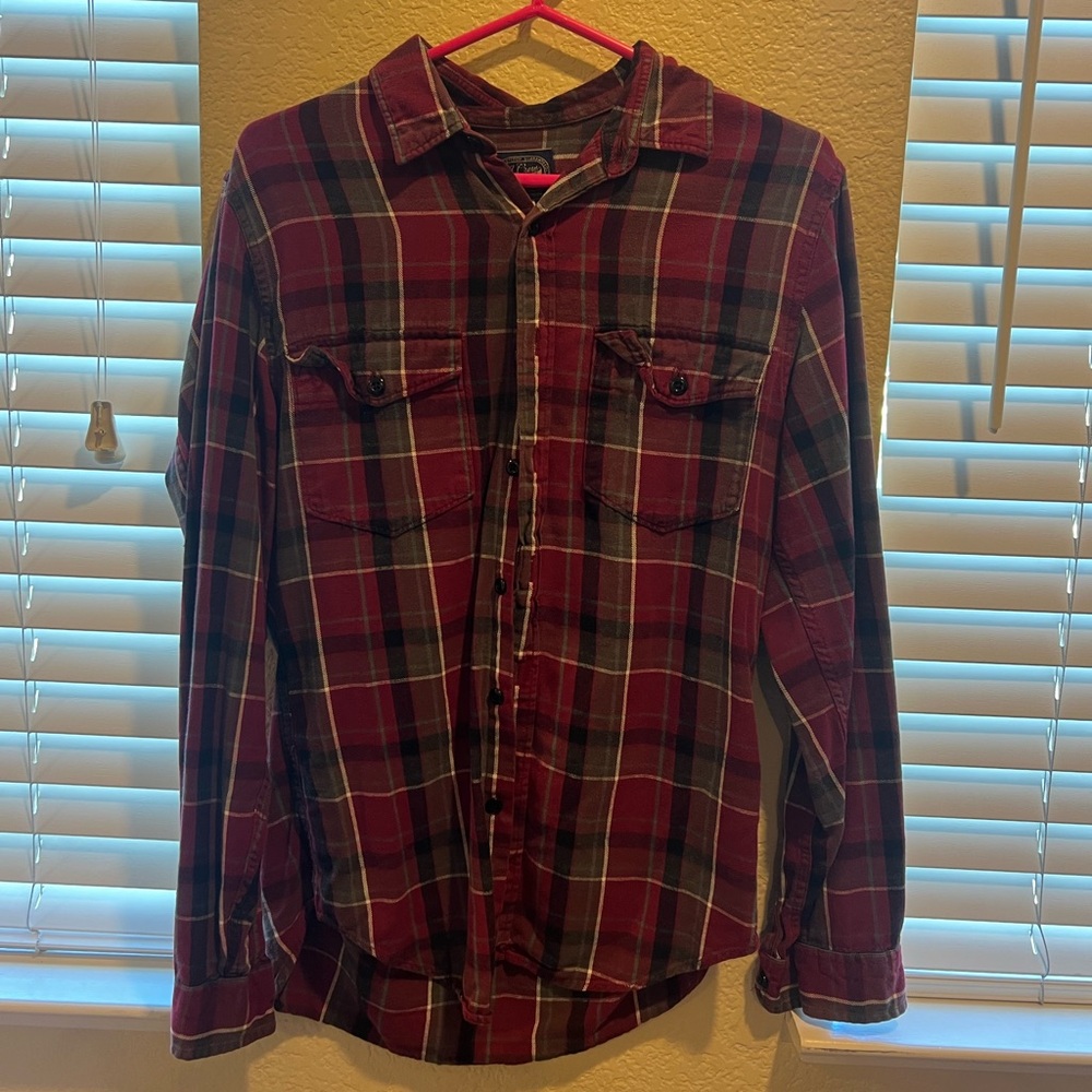 Red plaid shirt